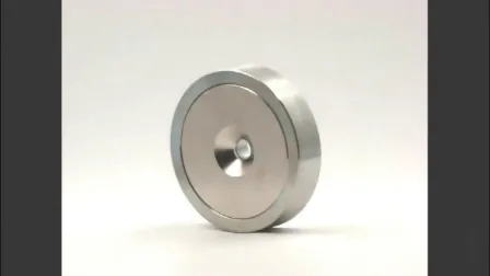 접시 구멍이 있는 NdFeB 소결 소재의 고성능 포트 자석